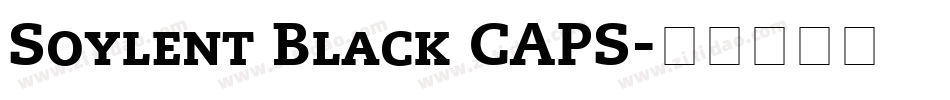 Soylent Black CAPS字体转换
